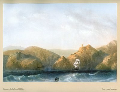 Carlo Bossoli. Eingang zum Hafen von Balaklawa von Carlo Bossoli